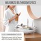 Maplefield Bathroom Sink Cover for Counter Space, Heat Resistant Silicone Sink Mat for Your Beauty Routine, Small Bathroom Space Saver Sink Cover for Makeup (Gray Large, 22 x 2 x 2 Inches)